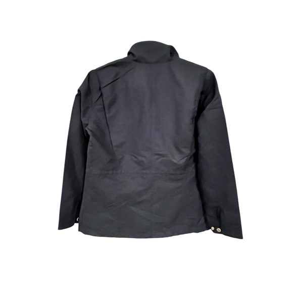 Lauren Ralph Lauren Women's Size Small Black Jacket Raincoat Gold Hardware Lined - Picture 7 of 8